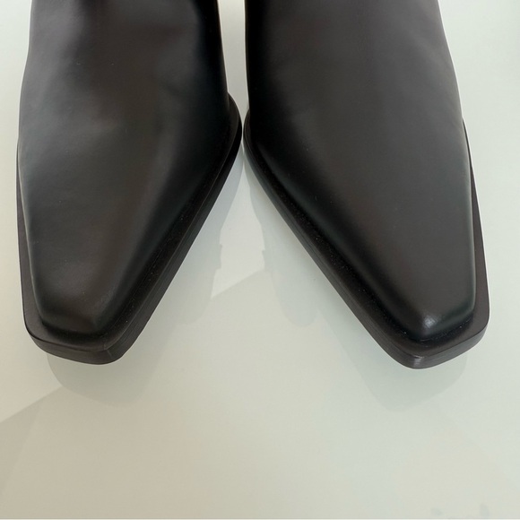 Bottega Veneta Tex Ankle Boot Tokyo Brush Calf Chromed Heel Black and Gold - Picture 3 of 7